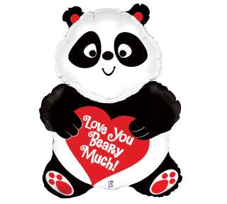   Red Panda Bear LOVE Valentines Day Birthday Party Balloon Decorations