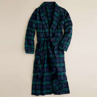 Flannel robe in Black Watch tartan   robes   Mens boxers & sleepwear 