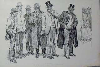 Politics 1904 Charles Dana Gibson Signed Print  