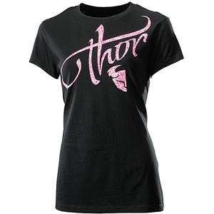  Thor Motocross Womens Soda T Shirt   Medium/Black 