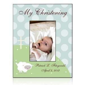  Personalized Little Lamb Christening Frame: Baby