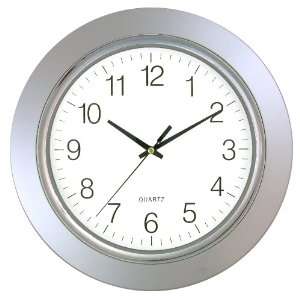  Timekeeper Round Wallclock with Black Frame and Glass Face 