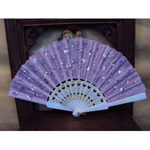 Light Purple Silk Fan 