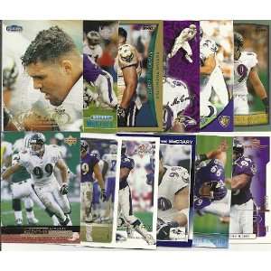 12 Different Michael McCrary cards/lot 1998s 2001s Baltimore Ravens