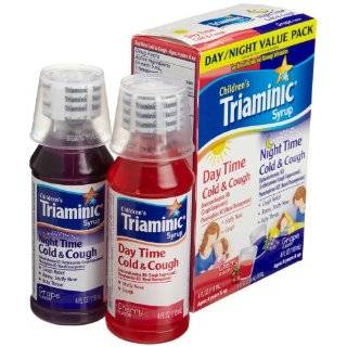 Triaminic Day / Night Cold & Cough Combo Pack, 4 Ounce Cherry Syrup 