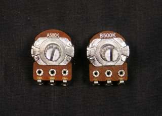 500K A&B Control Pots Split Shaft Potentiometer 20mm  