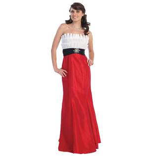 FBS Red/Black/White Evening Dress at 