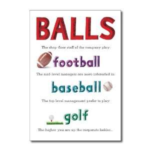  Funny Birthday Card Small Balls Humor Greeting Ron Kanfi 