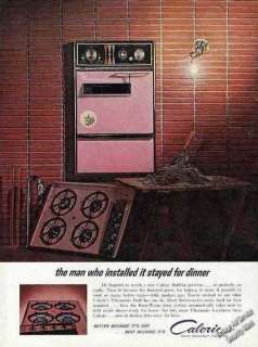 1962 Caloric Ultramatic Built in Oven & Range Collectible Vintage Ad 
