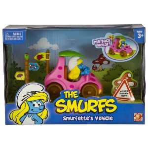   & Vehicle: The Smurfs Pull Back Vehicle Playset Series: Toys & Games