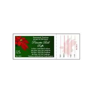  Christmas Poinsettia Raffle Ticket 001