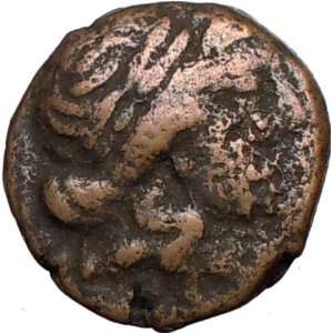   LEAGUE Larissa 196BC Authentic Ancient Greek Coin ATHENA APOLLO Spear