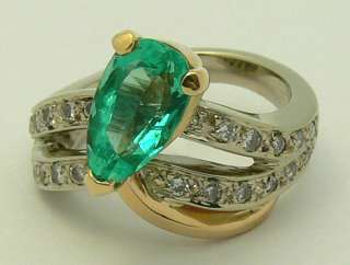 Colombian Emerald & Diamond Ring 2.0cts  