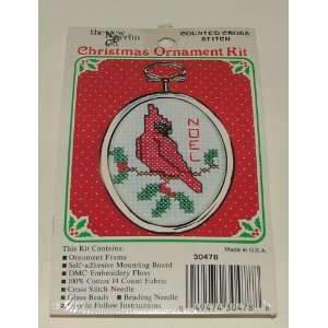  Red Bird #30478 Christmas Ornament Kit Arts, Crafts 