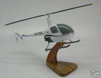 22 Beta Robinson R22 Helicopter Wood Model   