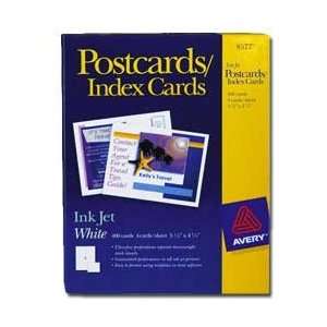  Avery Inkjet Postcards / Index Cards 5.5 x 4.25   400 