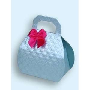  Satin Blue Mini Purse Favor Boxes: Health & Personal Care