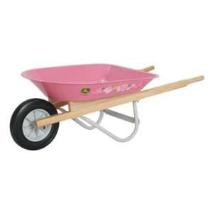  John Deere Pink Steel Wheelbarrow: Toys & Games