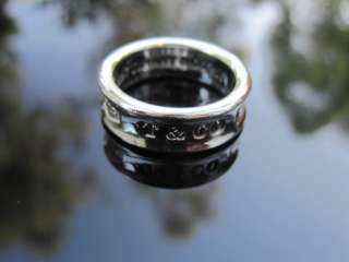 Tiffany & Co Silver Circle 1837 Ring Size 7  
