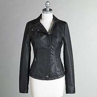Juniors Faux Leather Jacket  New Look Clothing Juniors Outerwear 