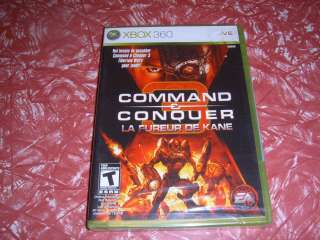 XBOX 360 GAME, COMMAND AND CONQUER SEALED FRENCH  
