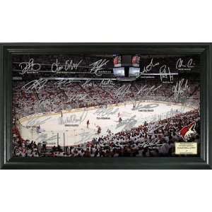   Mint Phoenix Coyotes Framed Signature Rink Sports Collectibles