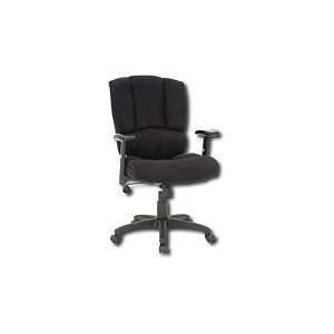  Sauder Gruga Deluxe Task Fabric Chair with Arm Black: Home 