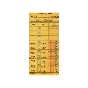  Weekly Time Cards for 9711/9712/9794 Time Clock Office 