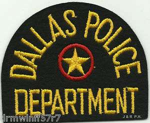 Dallas  Felt, Texas shoulder police patch (fire)  