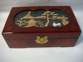 Oriental Cork Sculpture Jewelry Box (CP 11)  