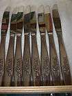 lot 8 table knives hh oneida our rose s s