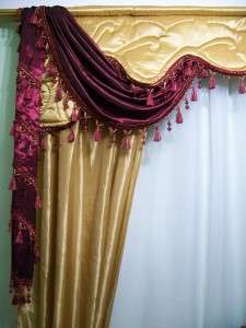 curtain Gold drapes pharaoh mode 2012 antiqu tassel 100% hand made 2 