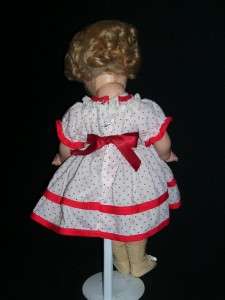 VINTAGE COMPOSITION SHIRLEY TEMPLE TYPE IDEAL 18 DOLL  
