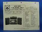Voice of Music Service Manual Model 325 1 Record Player