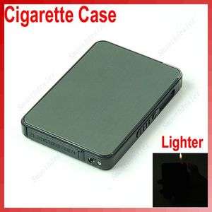   Resistance Automatic Ejection Butane Tobacco Lighter Cigarette Case GY