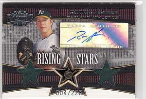Rich Harden 2006 Topps Triple Threads Dual Jersey Rookie Auto Card 