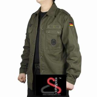 ClotheSpace Mens Camo Jacket German Field Lived MJ04 S  
