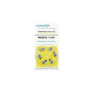  Lenmar HZA10 6 Pack of Size 10 Zinc Air Hearing Aid Batteries 