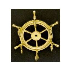  Mayer Mill Brass Ship Wheel Key Hook 