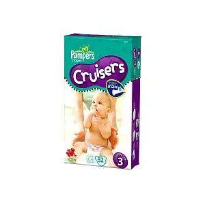  Pampers Dry Max 52 Ct Cruisers Diaper Mega Pack   Size 3 