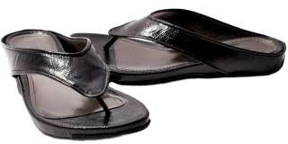  Cole Womens Shoes Lemon   Black  Silver Water Park Thong Sandals 