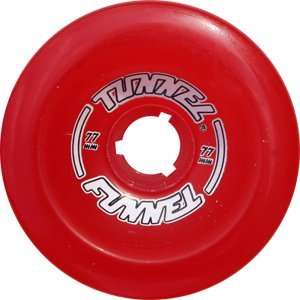  Tunnel Funnel 77mm 78a Cl.red Skateboard Wheels (Set of 4 