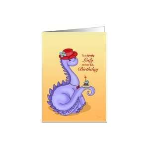  Lil Miss Red Hat   Ladies 53rd Birthday Card Card: Toys 