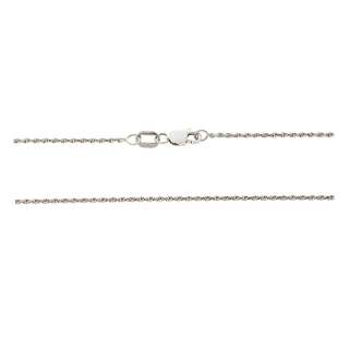 14KT WHITE GOLD   20 1.1 MM. ROPE NECKLACE GOLD CHAIN  