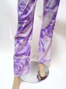 SFARZO Jeans Couture Violet Flower Stretch Pants 28 NWT  