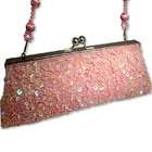 Jazzy Jewels Off White Sequin Beaded Evening Bag Purse