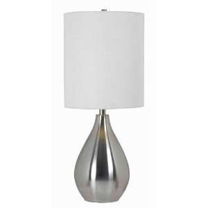   32156BS Droplet 1 Light Table Lamps in Brushed Steel: Home Improvement