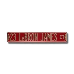 23 LeBron James Ct Sign 