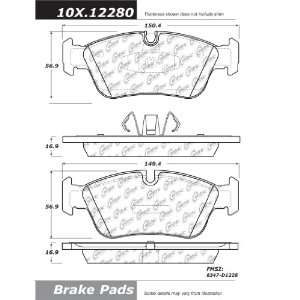  Centric Parts, 102.12280, CTek Brake Pads Automotive