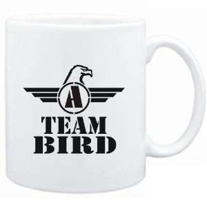   Mug White  Team Bird   Falcon Initial  Last Names
